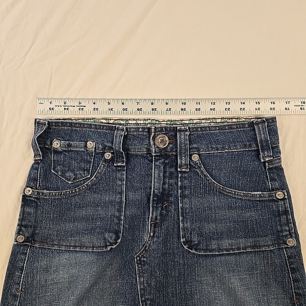LEVI STRAUSS Signature Size 8 Women's Denim Maxi Skirt Comfort Stretch - Picture 3 of 8